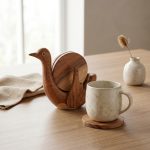 6-Piece Duck-Shaped Coaster Set with Holder