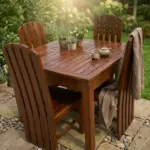 Dining Set with 4 Chairs